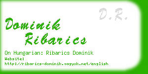 dominik ribarics business card